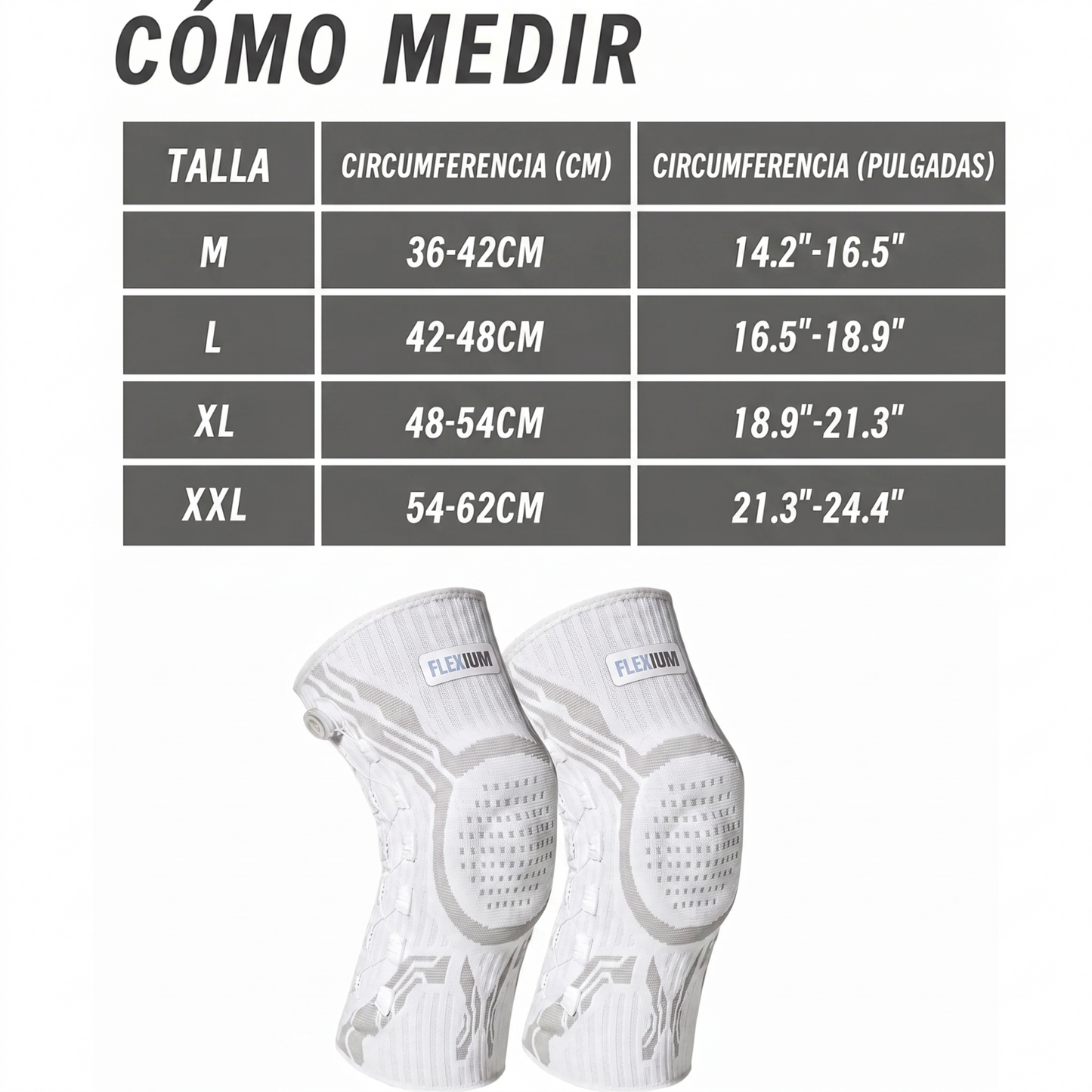 FLEXIUM ® - Rodillera Ajustable de Compresión